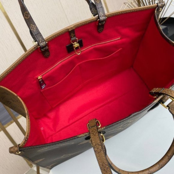 Louis Vuitton Monogram Reverse Canvas GM/Large OnTheGo Tote Bag - Picture 8 of 9